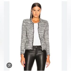 IRO Paris Unplug Silver Tweed Jacket
